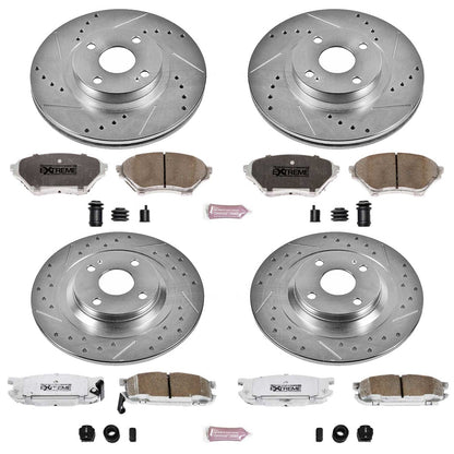 PowerStop Front & Rear Z26 Street Warrior Brake Kit | Mazda Miata (01-05) (K4468-26)