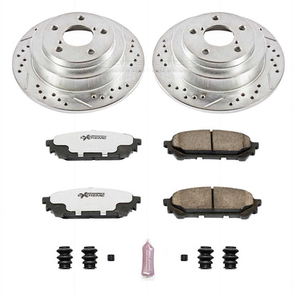 PowerStop Rear Z26 Street Warrior Brake Kit | Saab 9-2X (05-06) (K447-26)