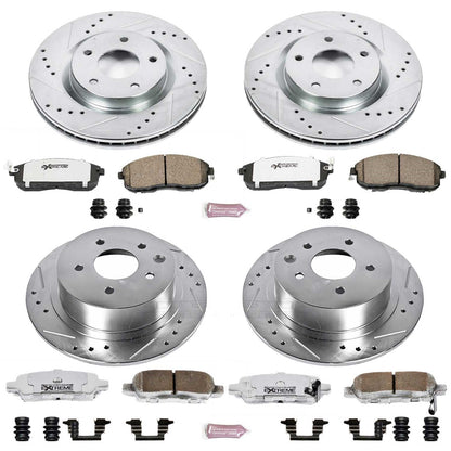 PowerStop Front & Rear Z26 Street Warrior Brake Kit | Nissan Sentra (07-12) (K4475-26)
