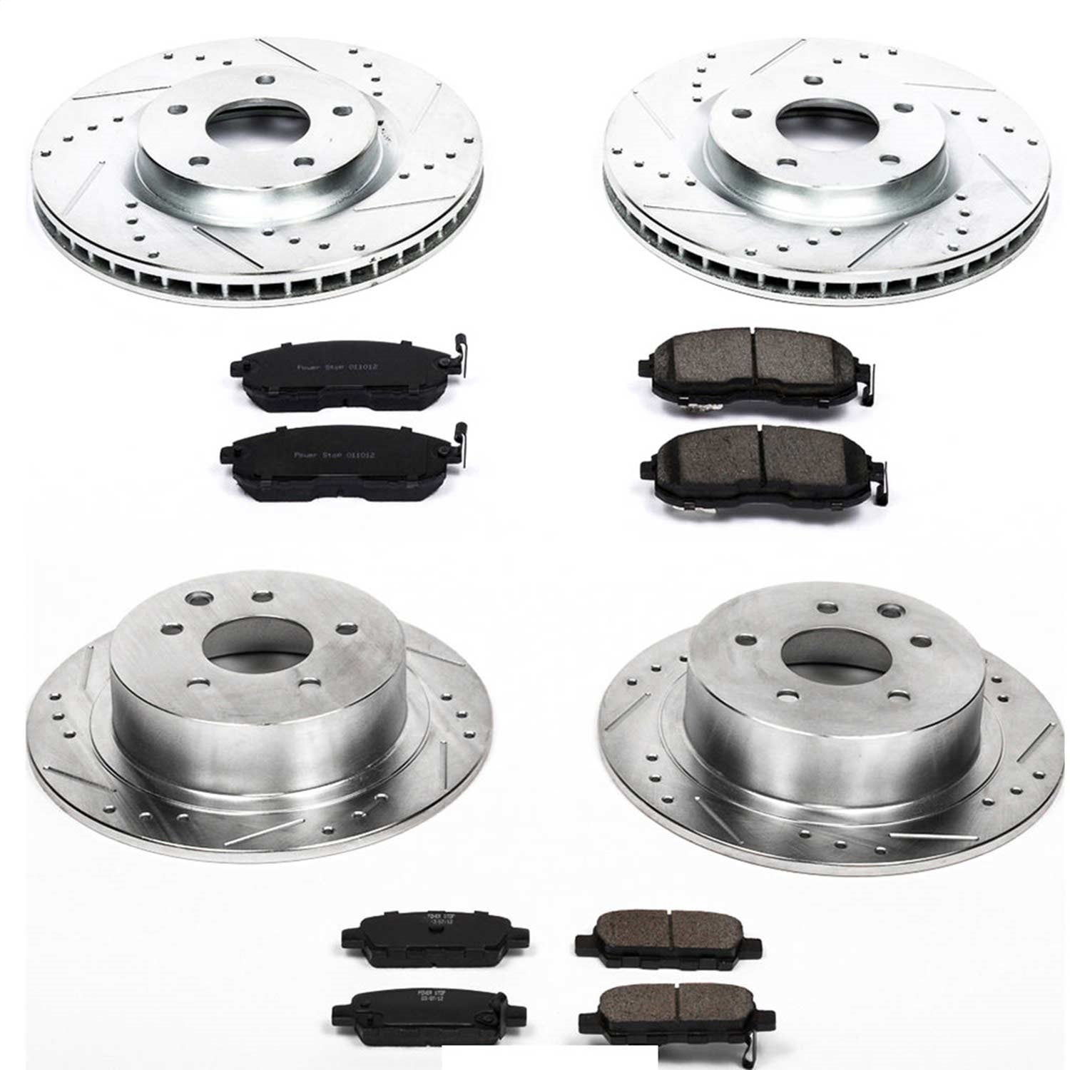 PowerStop Front & Rear Z23 Evolution Sport Brake Kit | Nissan Sentra (07-12) (K4475)