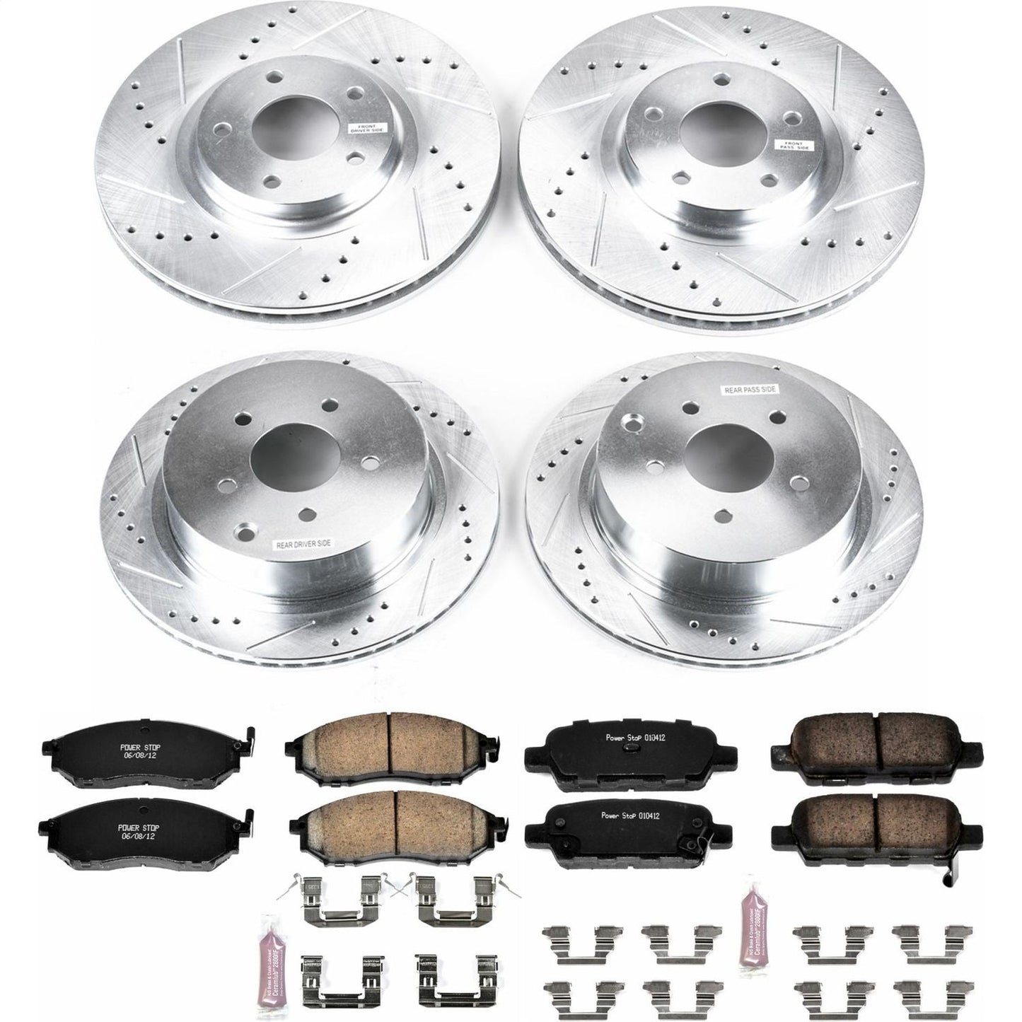 PowerStop Front & Rear Z23 Evolution Sport Brake Kit | Nissan Murano (11-14) (K4476)