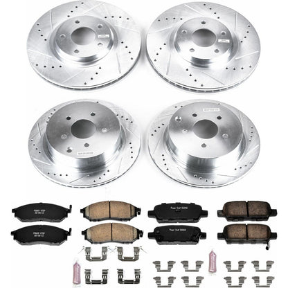 PowerStop Front & Rear Z23 Evolution Sport Brake Kit | Nissan Murano (11-14) (K4476)