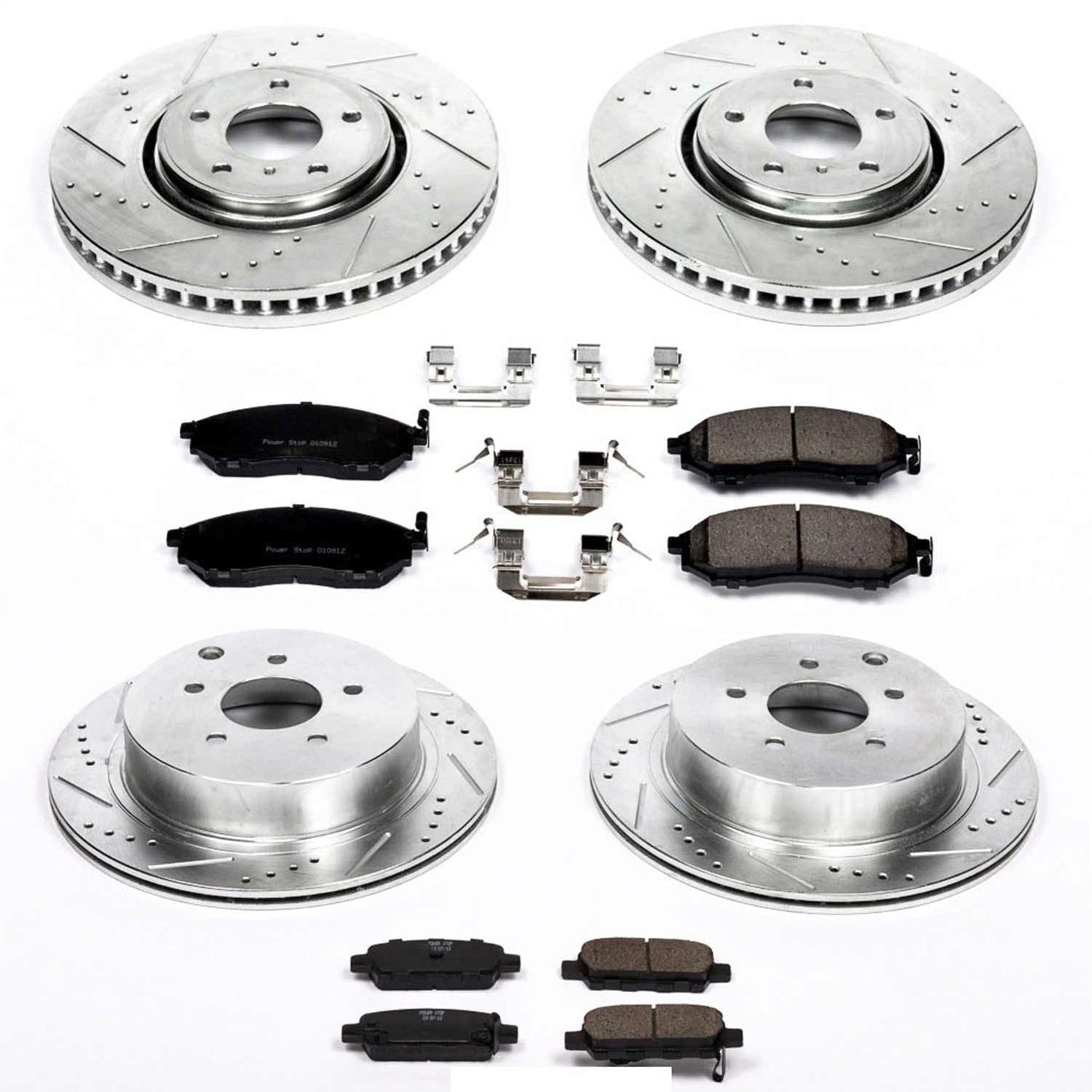 PowerStop Front & Rear Z23 Evolution Brake Kit | Infiniti FX45 (05-08) (K4477)