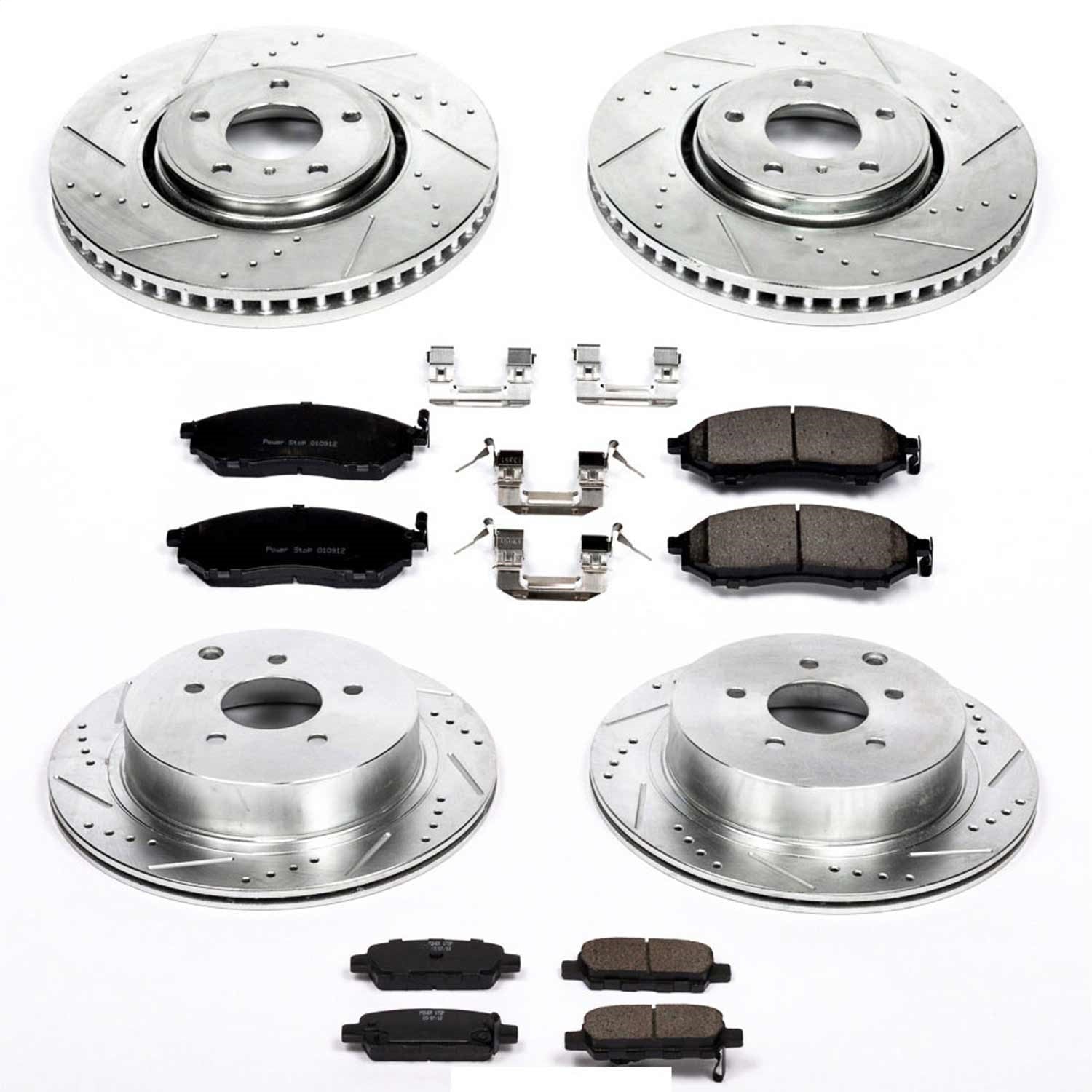 PowerStop Front & Rear Z23 Evolution Brake Kit | Infiniti FX45 (05-08) (K4477)