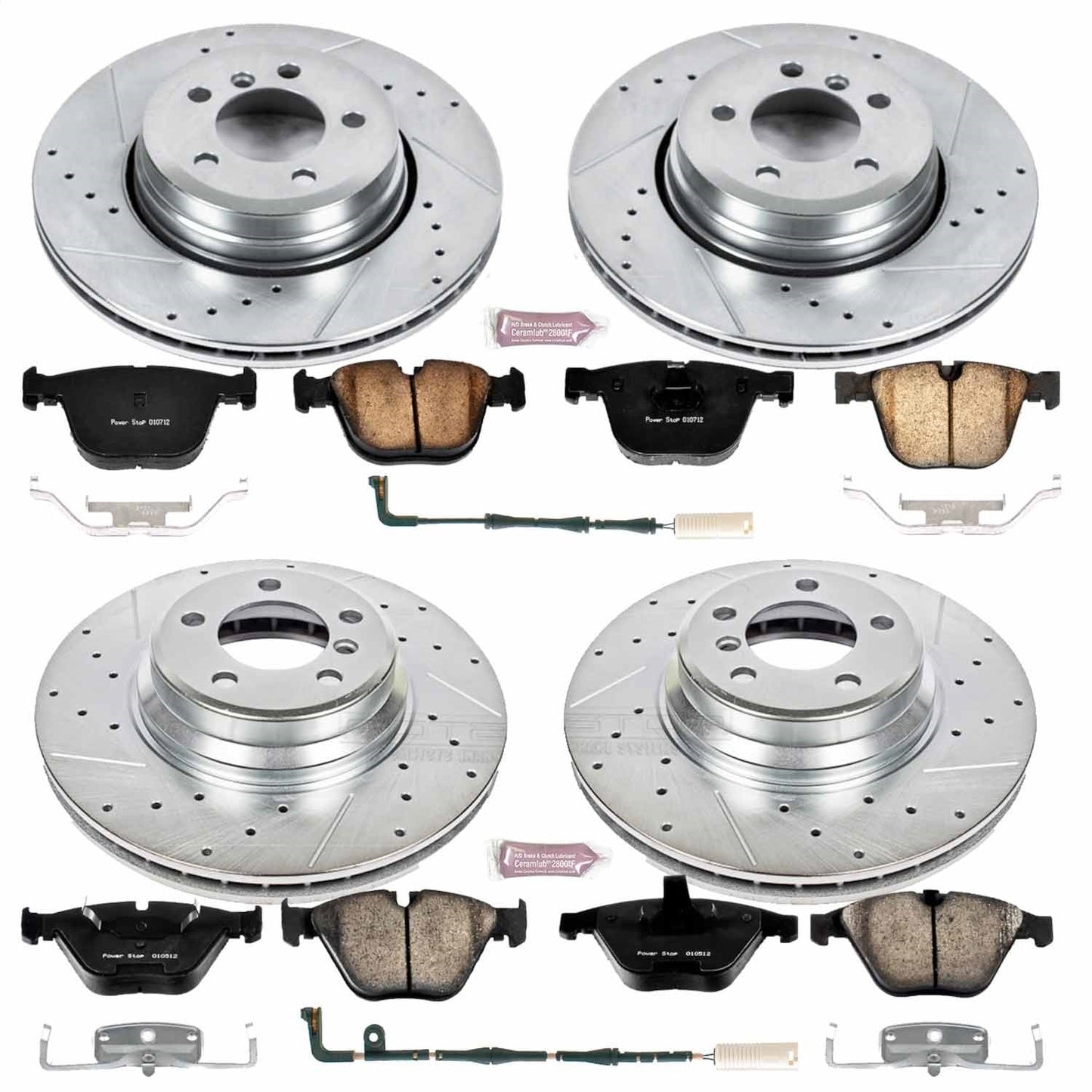 PowerStop Front & Rear Z23 Evolution Sport Brake Kit | BMW 750i (06-08) (K4479)