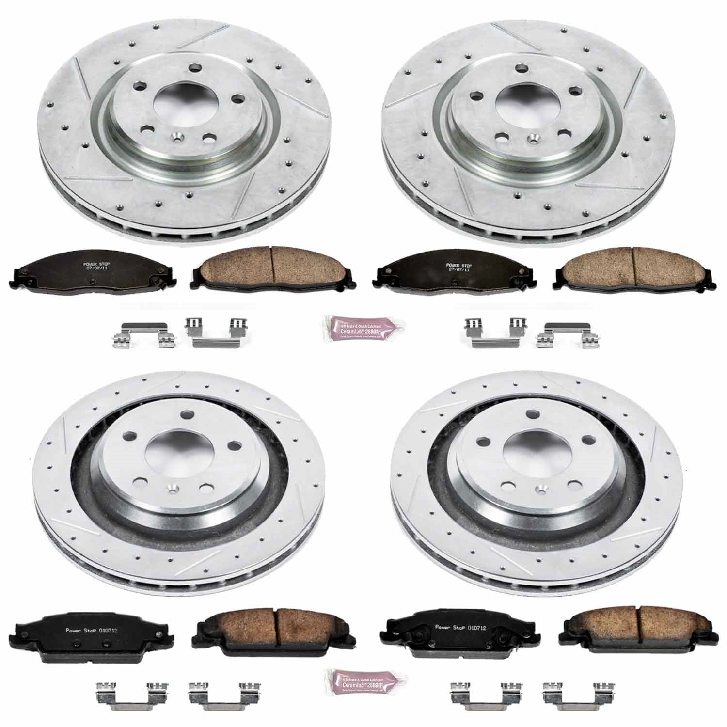 PowerStop Front & Rear Z23 Evolution Sport Brake Kit | Pontiac Grand Prix (05-08) (K4485)
