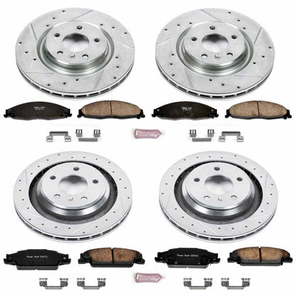 PowerStop Front & Rear Z23 Evolution Sport Brake Kit | Pontiac Grand Prix (05-08) (K4485)