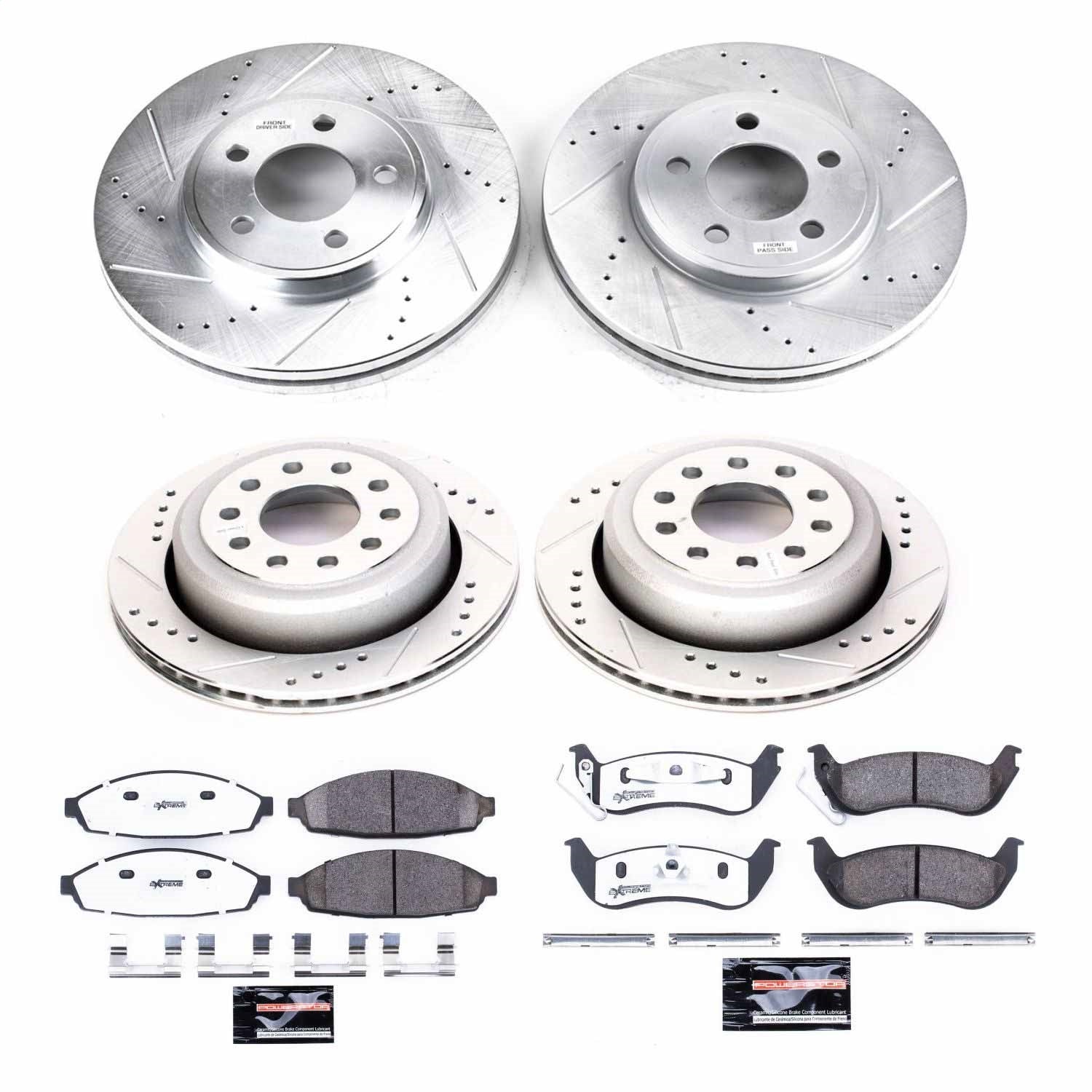 PowerStop Front & Rear Z26 Street Warrior Brake Kit | Lincoln Town Car (03-11) (K4486-26)