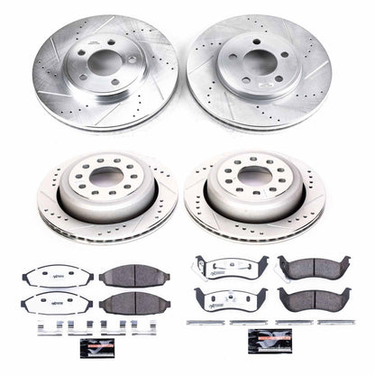 PowerStop Front & Rear Z26 Street Warrior Brake Kit | Lincoln Town Car (03-11) (K4486-26)