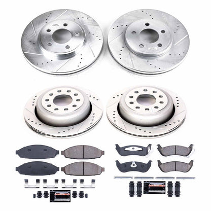 PowerStop Front & Rear Z23 Evolution Sport Brake Kit | Lincoln Town Car (03-11) (K4486)