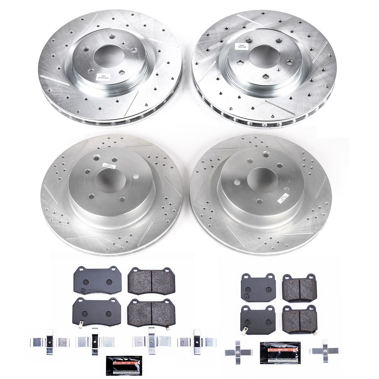 PowerStop Z23 Evolution Sport Front & Rear Brake Kit | Infiniti G35 (03-04) (K4488)