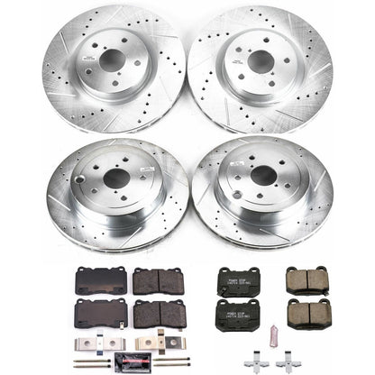 PowerStop Front & Rear Z23 Evolution Sport Brake Kit | Subaru Impreza (08-14) (K4490)