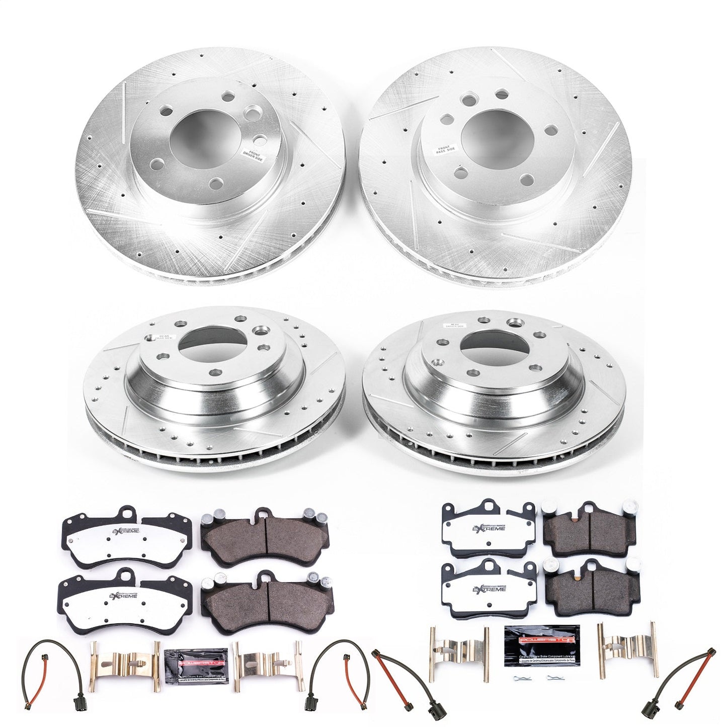 PowerStop Front & Rear Z26 Street Warrior Brake Kit | Porsche Cayenne (04-06) (K4495-26)
