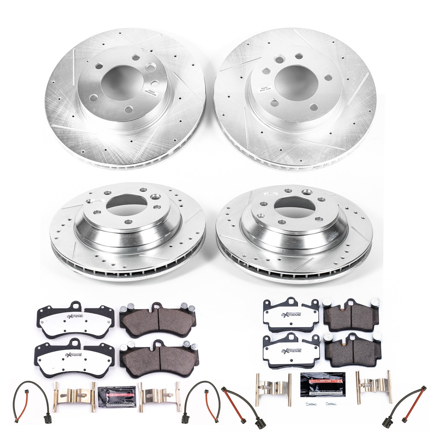 PowerStop Front & Rear Z26 Street Warrior Brake Kit | Porsche Cayenne (04-06) (K4495-26)