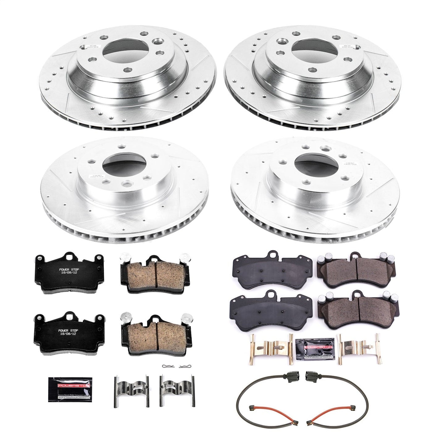 PowerStop Front & Rear Z23 Evolution Sport Brake Kit | Porsche Cayenne (04-06) (K4495)