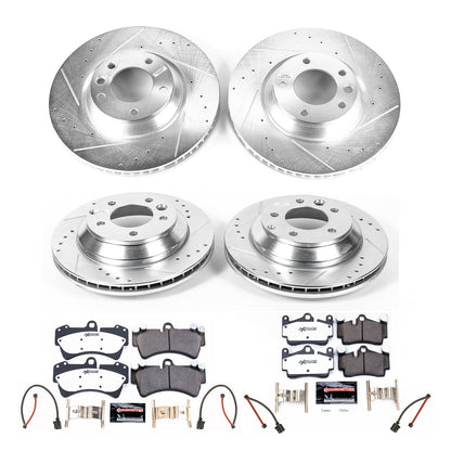 PowerStop Front & Rear Z26 Street Warrior Brake Kit | Audi Q7 (07-15) (K4500-26)