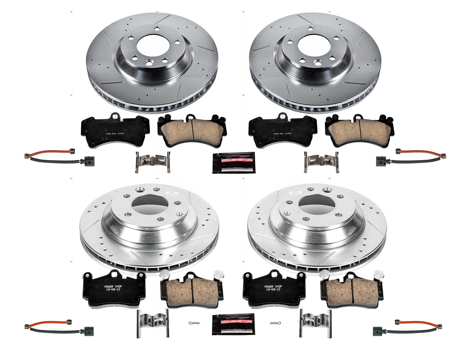 PowerStop Front & Rear Z23 Evolution Sport Brake Kit | Audi Q7 (07-15) (K4500)