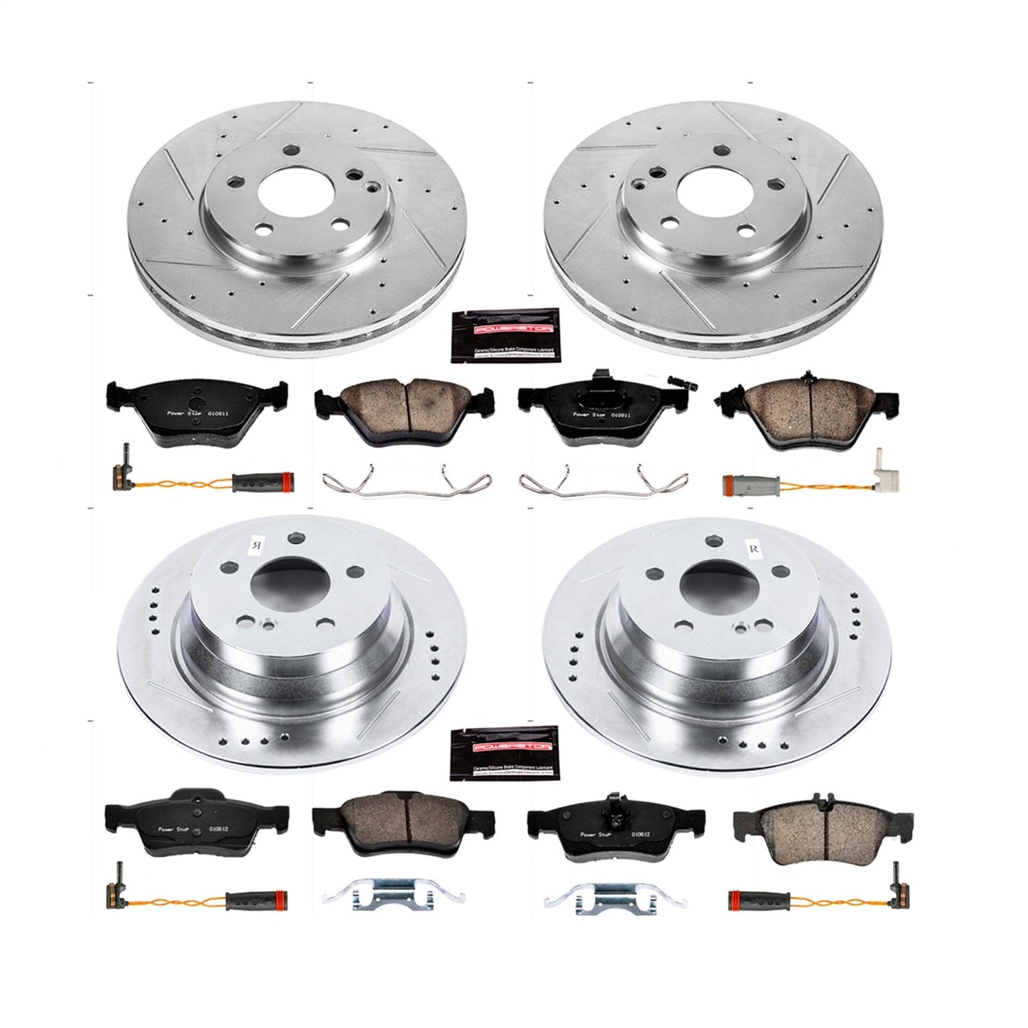 PowerStop Front & Rear Z23 Evolution Sport Brake Kit | Mercedes-Benz E320 (04-05) (K4511)