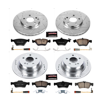 PowerStop Front & Rear Z23 Evolution Sport Brake Kit | Mercedes-Benz E320 (04-05) (K4511)