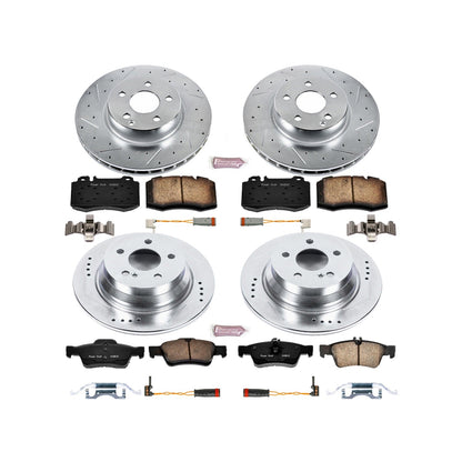 PowerStop Front and Rear Z23 Evolution Brake Kit | Mercedes-Benz E350 (06) (K4512)