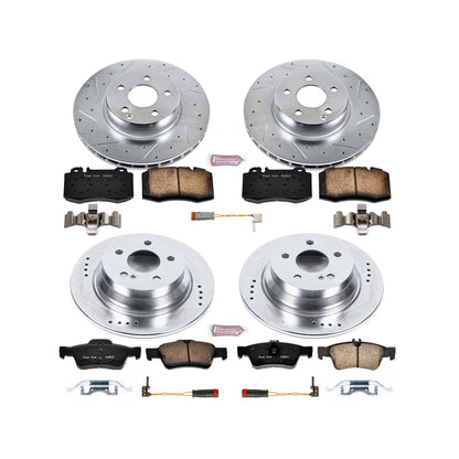 PowerStop Front & Rear Z23 Evolution Sport Brake Kit | Mercedes-Benz E500 (04-06) (K4513)