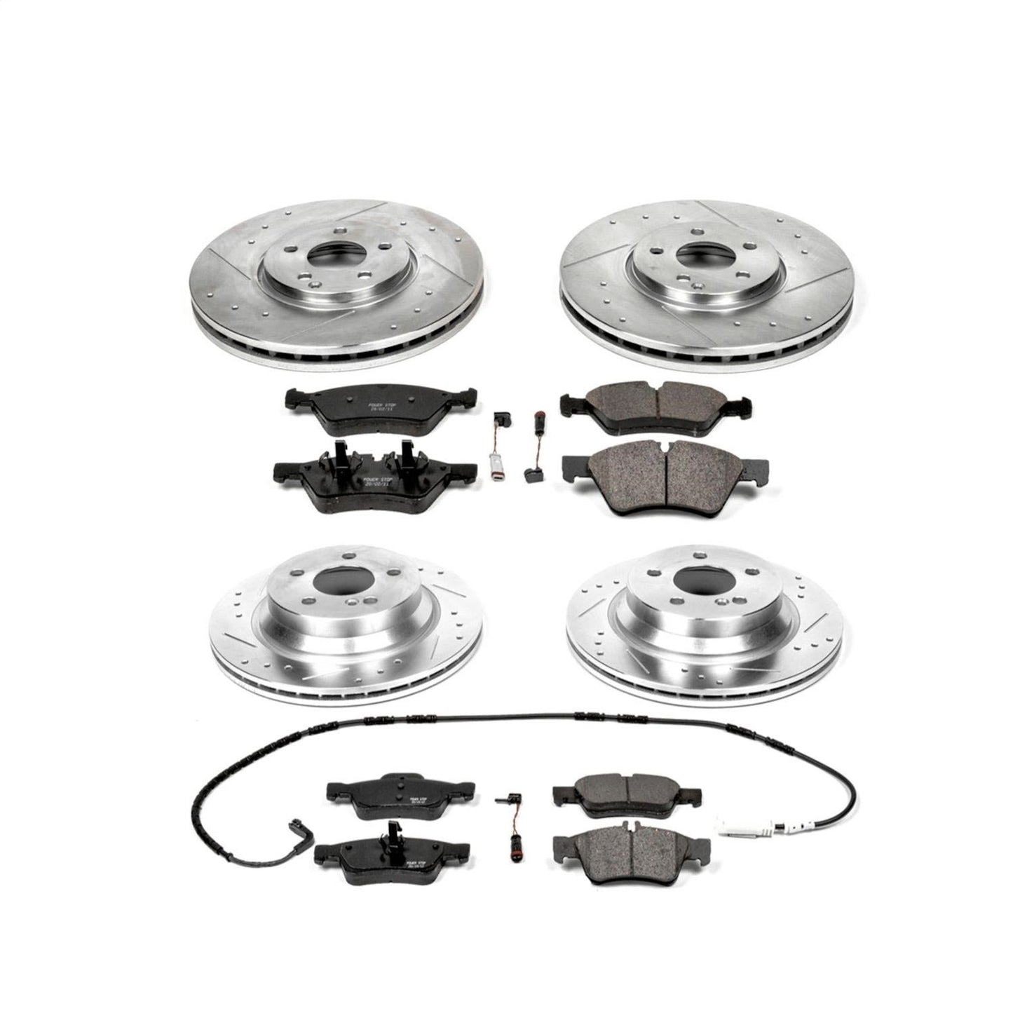 PowerStop Front & Rear Z23 Evolution Sport Brake Kit | Mercedes-Benz E500 (06) (K4516)