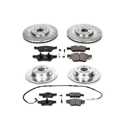 PowerStop Front & Rear Z23 Evolution Sport Brake Kit | Mercedes-Benz E500 (06) (K4516)