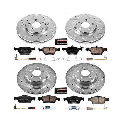 PowerStop Front & Rear Z23 Evolution Sport Brake Kit | Mercedes-Benz E350 (06) (K4519)
