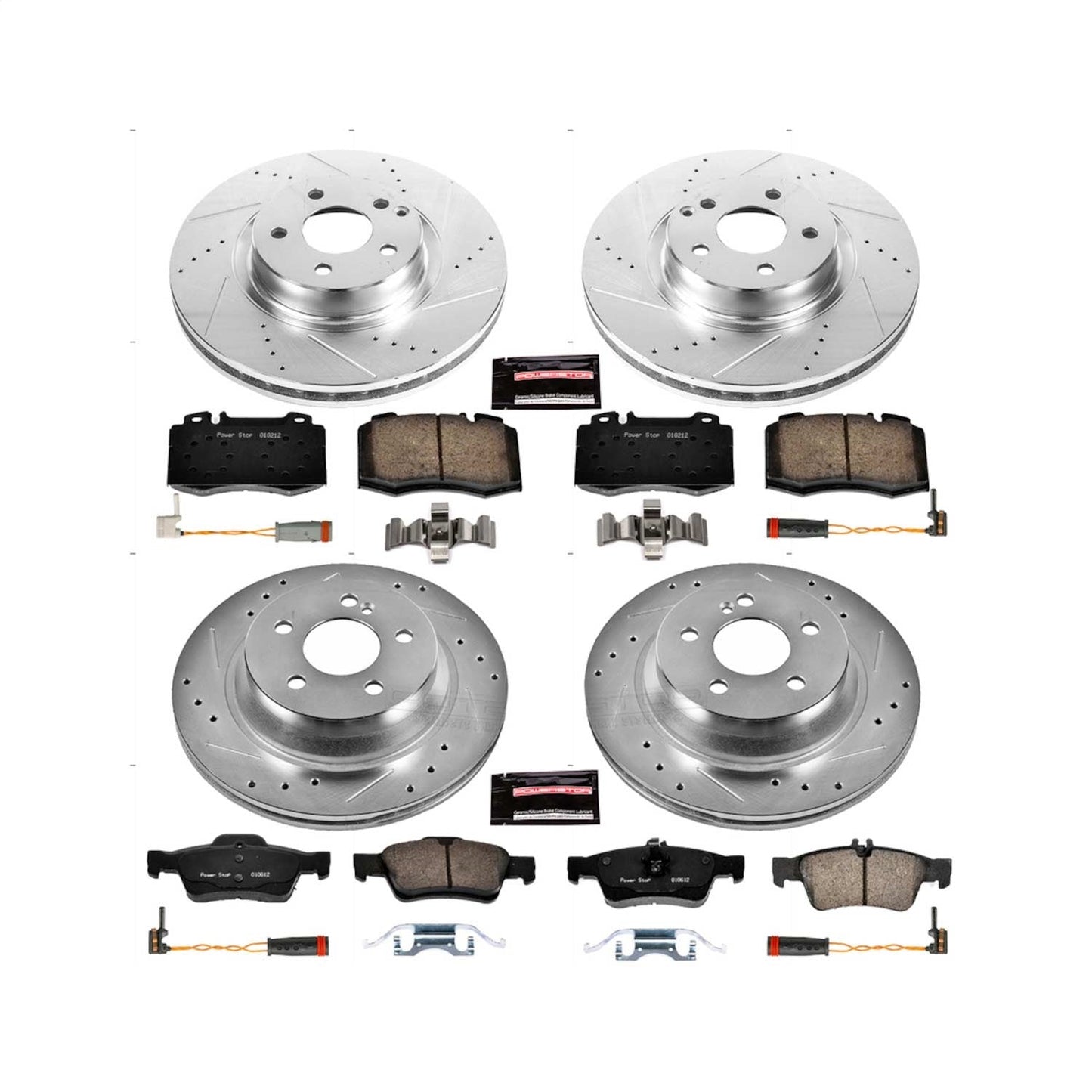 PowerStop Front & Rear Z23 Evolution Sport Brake Kit | Mercedes-Benz E350 (07-09) (K4522)
