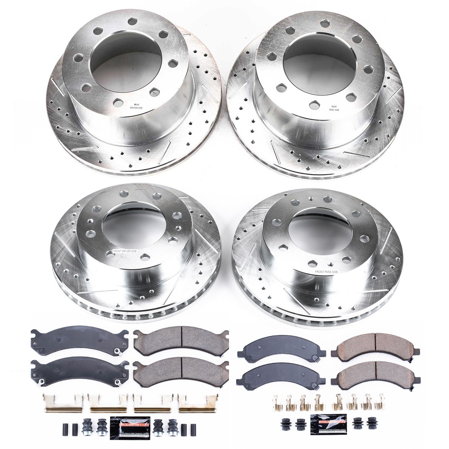 PowerStop Front & Rear Z23 Evolution Sport Brake Kit | Chevrolet Express 3500 (03-08) (K4528)