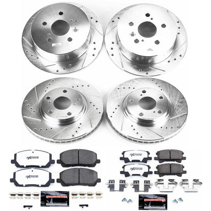 PowerStop Front & Rear Z36 Truck & Tow Brake Kit | Toyota Highlander (04-07) (K4531-36)
