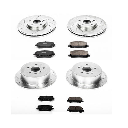 PowerStop Front & Rear Z23 Evolution Sport Brake Kit | Toyota Highlander (04-07) (K4531)