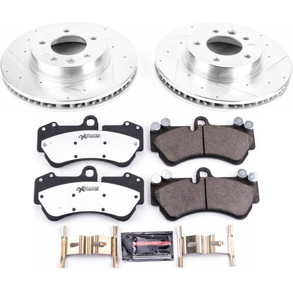 PowerStop Front Z26 Street Warrior Brake Kit | Porsche Cayenne (04-06) (K4554-26)