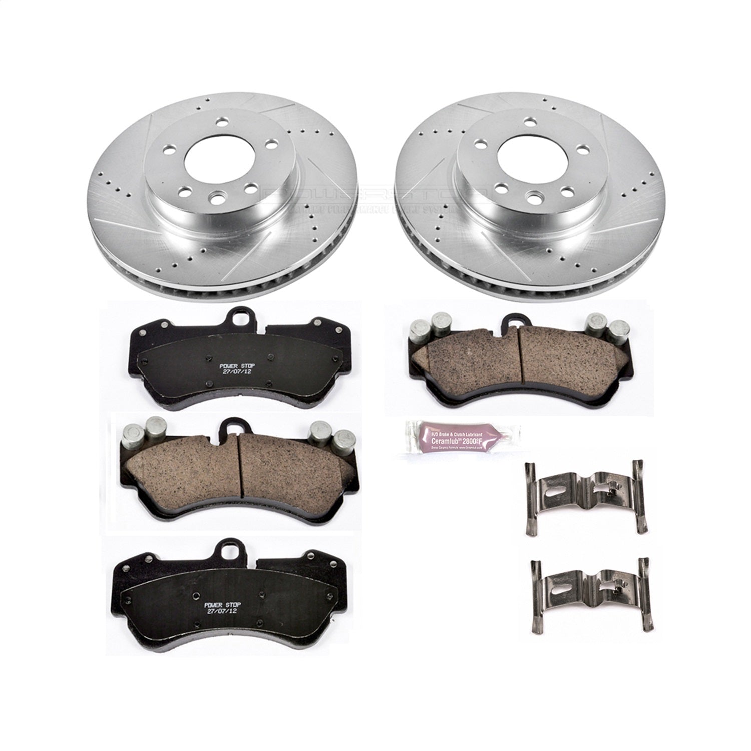 PowerStop Z23 Evolution Sport Front Brake Kit | Porsche Cayenne (04-06) (K4554)
