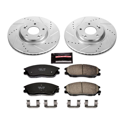 PowerStop Front Z23 Evolution Sport Brake Kit | Hyundai XG350 (03-05) (K4557)