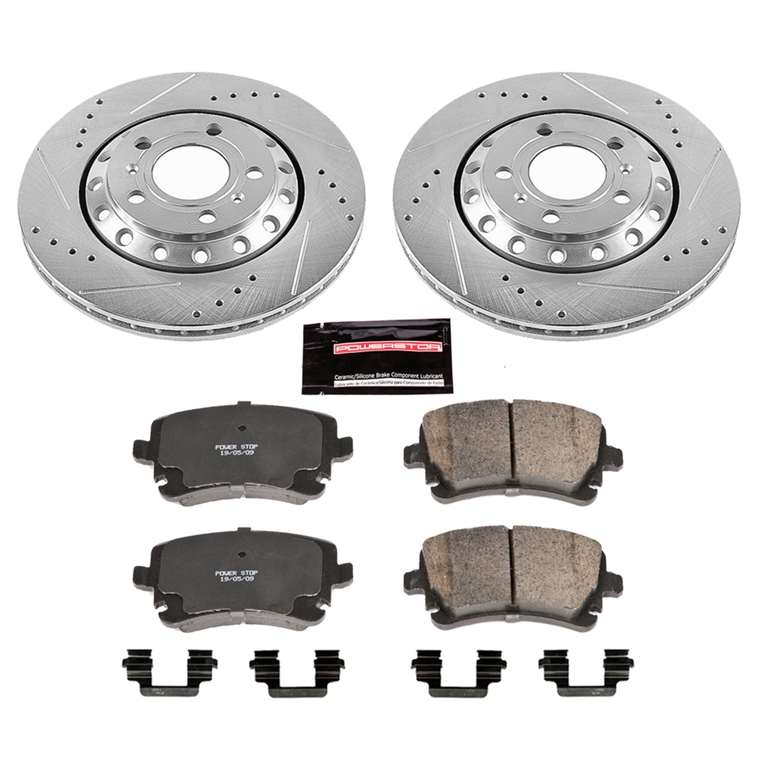 PowerStop Rear Z23 Evolution Sport Brake Kit | Audi A8 Quattro (03-10) (K4562)