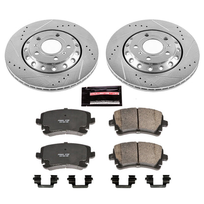 PowerStop Rear Z23 Evolution Sport Brake Kit | Audi A8 Quattro (03-10) (K4562)