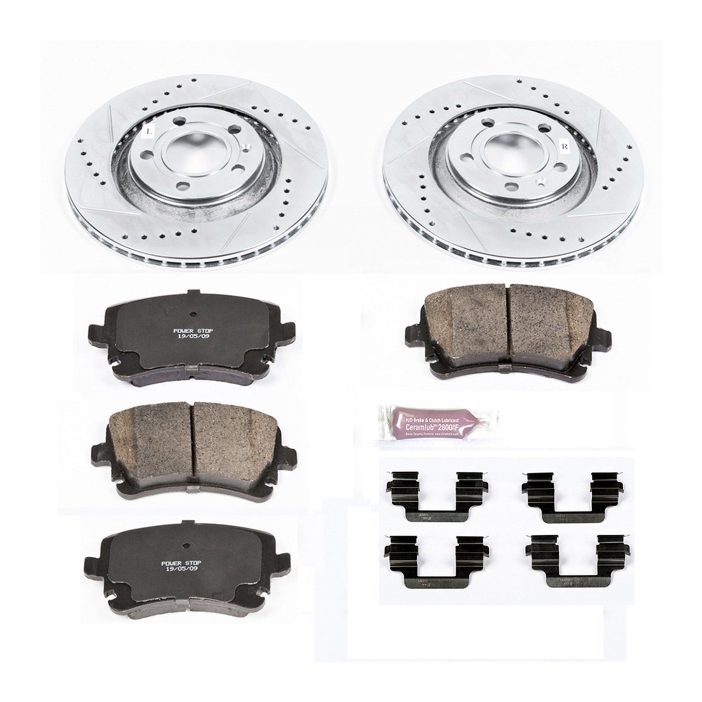 PowerStop Rear Z23 Evolution Sport Brake Kit | Audi S4 (04-09) (K4564)