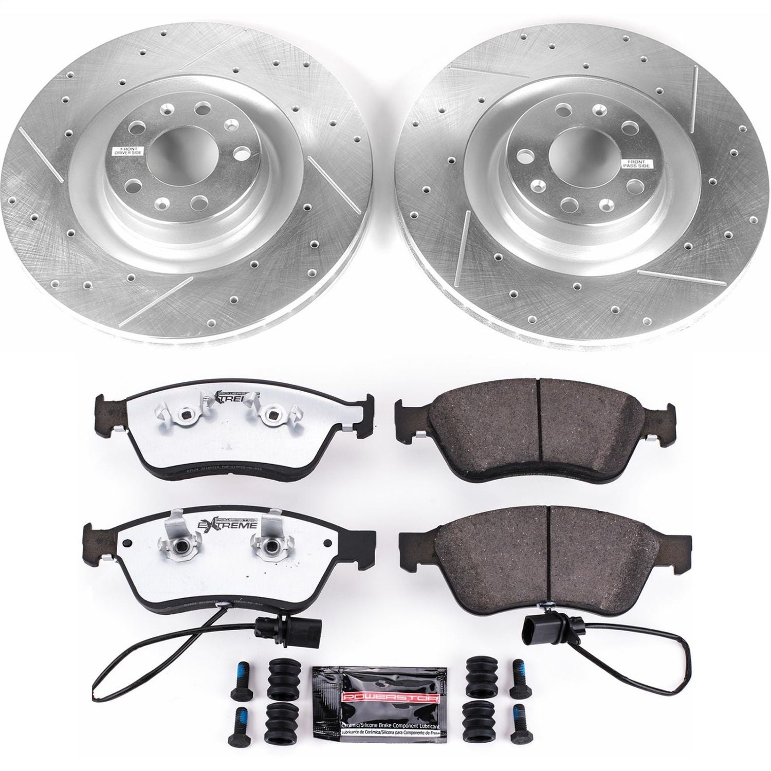 PowerStop Front Z26 Street Warrior Brake Kit | Audi A6 Quattro (09-11) (K4570-26)