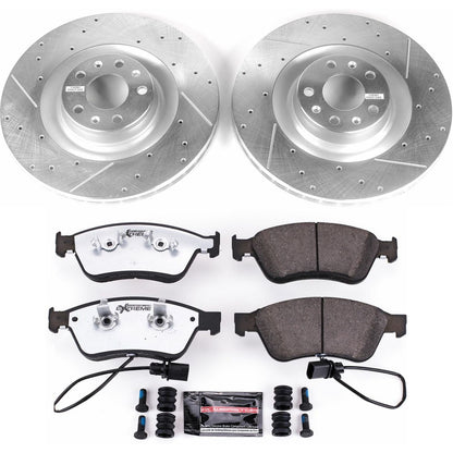 PowerStop Front Z26 Street Warrior Brake Kit | Audi A6 Quattro (09-11) (K4570-26)