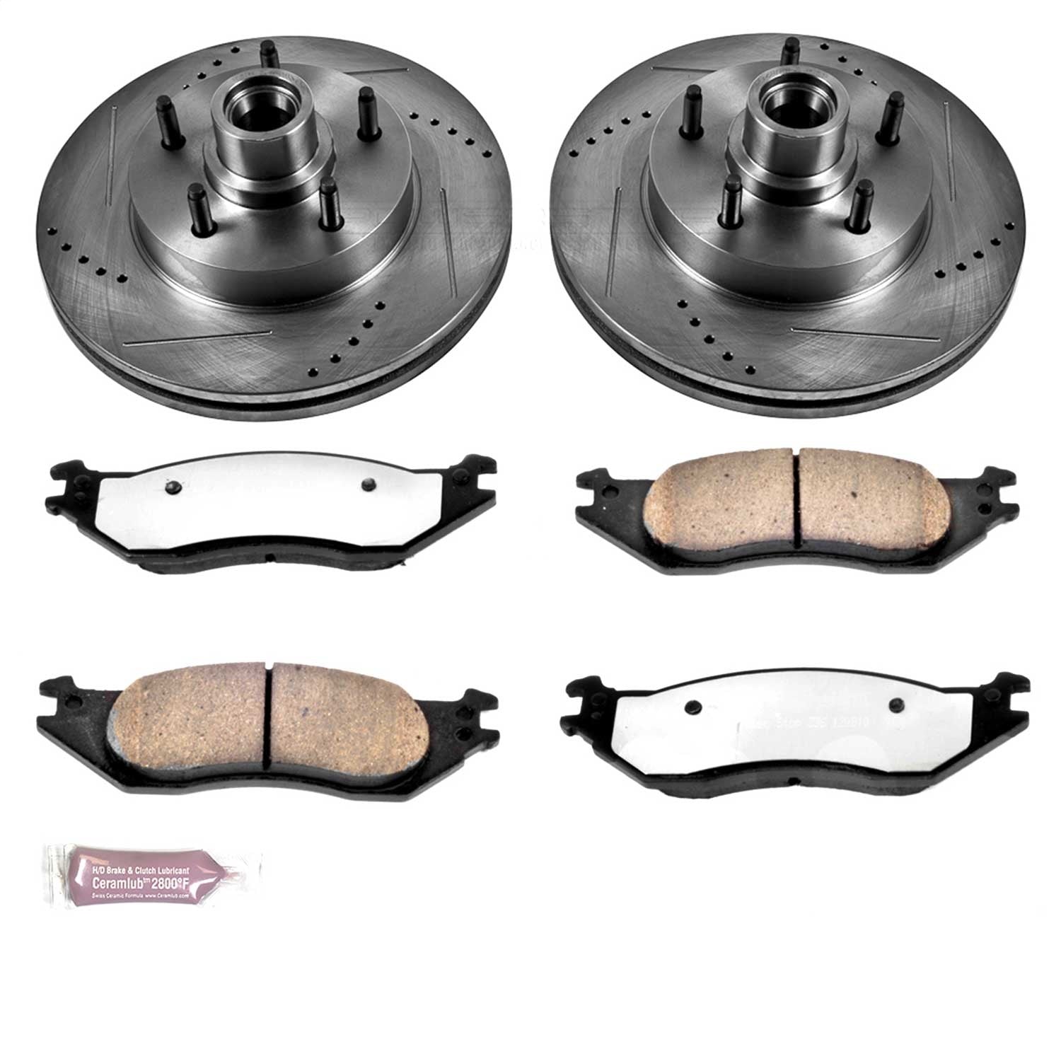 PowerStop Front Z36 Truck & Tow Brake Kit | Ford E-150 Club Wagon (04-05) (K4578-36)