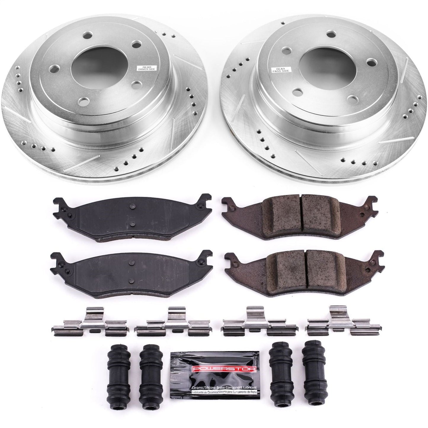 PowerStop Rear Z23 Evolution Sport Brake Kit | Ford E-150 (04-06) (K4579)