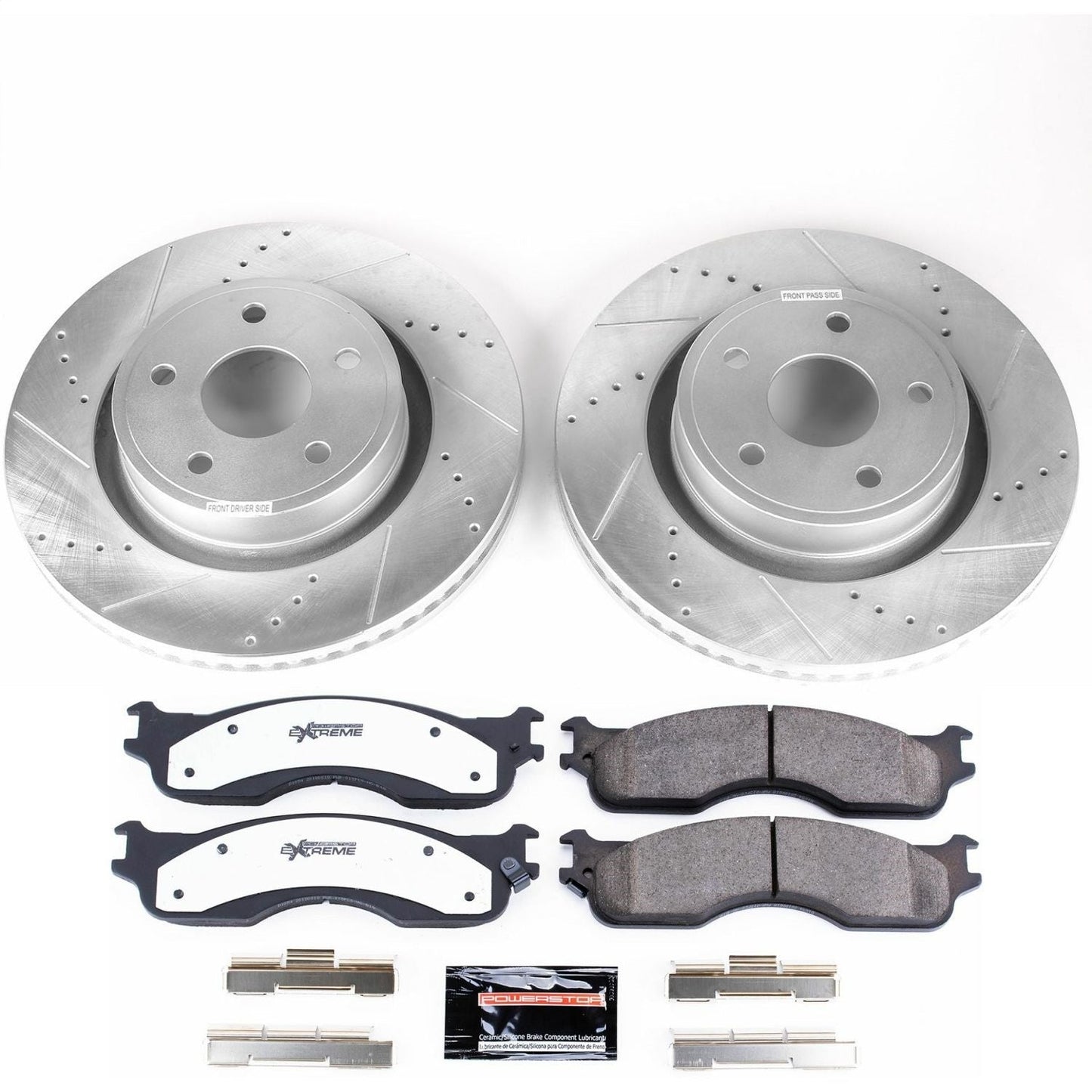 PowerStop Front Z36 Truck & Tow Brake Kit | Dodge Ram 1500 (04) (K4584-36)