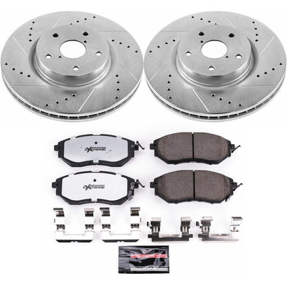 PowerStop Front Z26 Street Warrior Brake Kit | Subaru B9 Tribeca (06-07) (K4603-26)