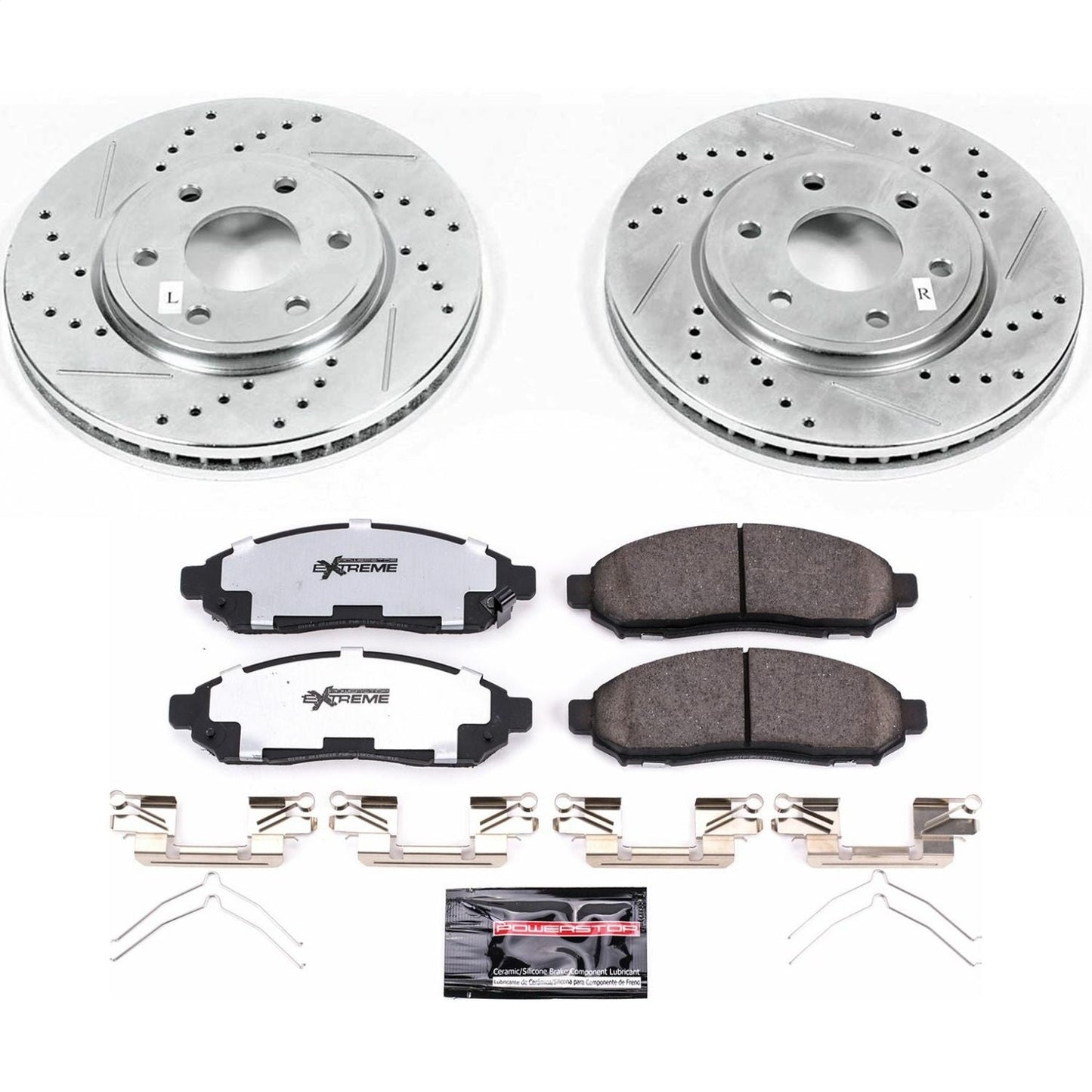 PowerStop Front Z36 Truck & Tow Brake Kit | Nissan Frontier (05-18) (K4611-36)