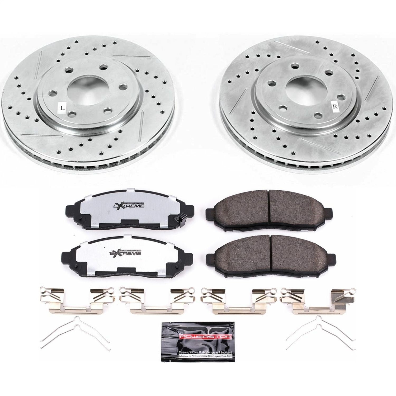 PowerStop Front Z36 Truck & Tow Brake Kit | Nissan Frontier (05-18) (K4611-36)