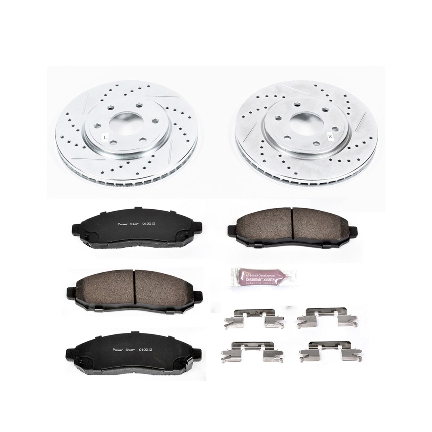 PowerStop Front Z23 Evolution Sport Brake Kit | Nissan Frontier (05-18) (K4611)