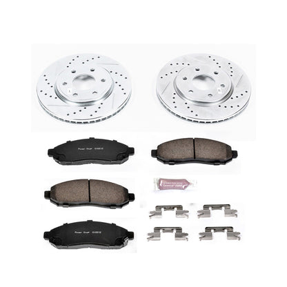 PowerStop Front Z23 Evolution Sport Brake Kit | Nissan Frontier (05-18) (K4611)