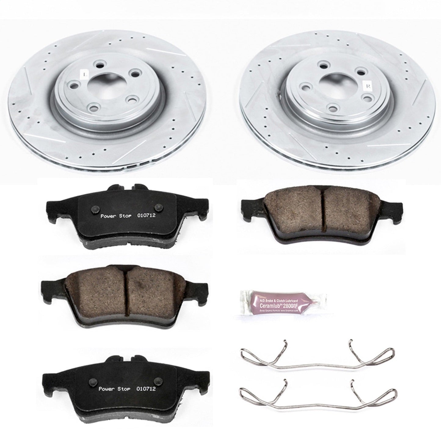PowerStop Rear Z23 Evolution Sport Brake Kit | Jaguar S-Type (06-08) (K4612)