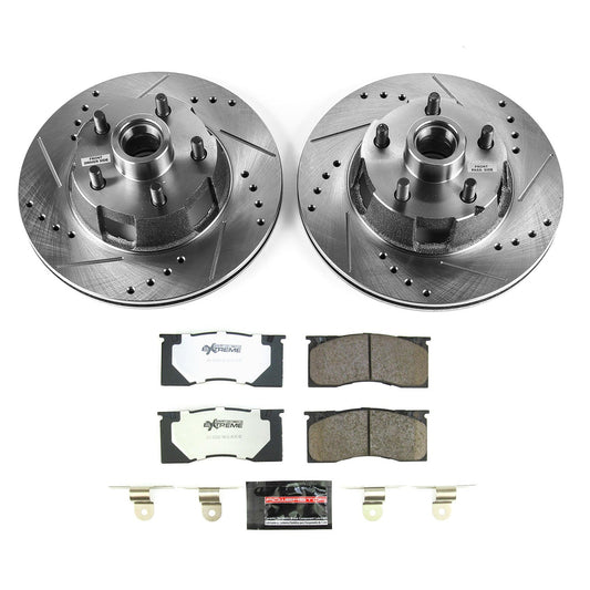 PowerStop Front Z26 Street Brake Kit | Ford Mustang (65-67) (K4619-26)